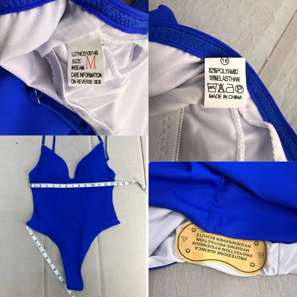 NWOT Women's Sexy  One Piece‎ High Cut Swimsuits SIZE MEDIUM
